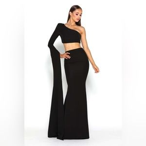 One Shoulder Two Piece Dress